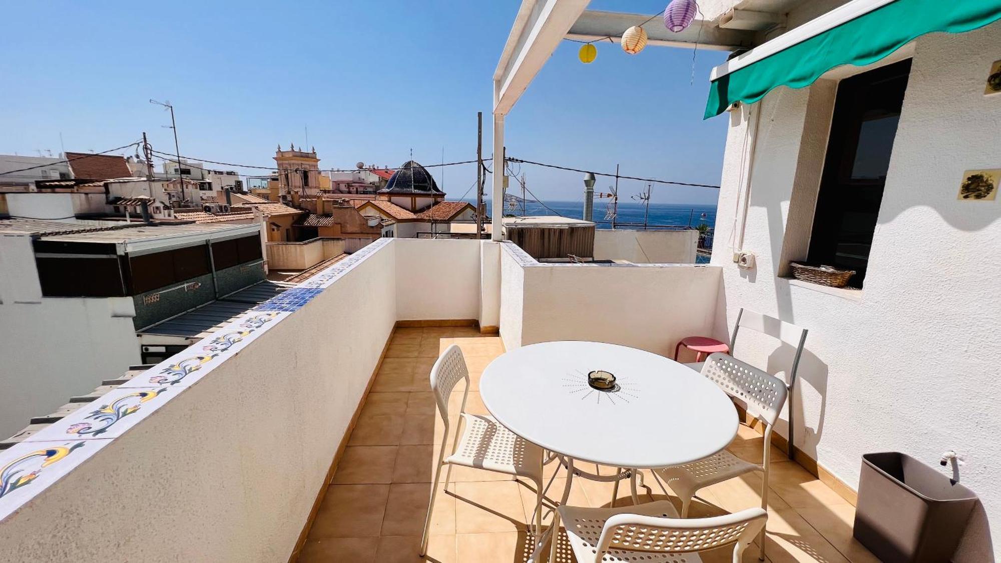 Ferienwohnung Atico Con Vistas En El Casco Antiguo De Benidorm Exterior foto