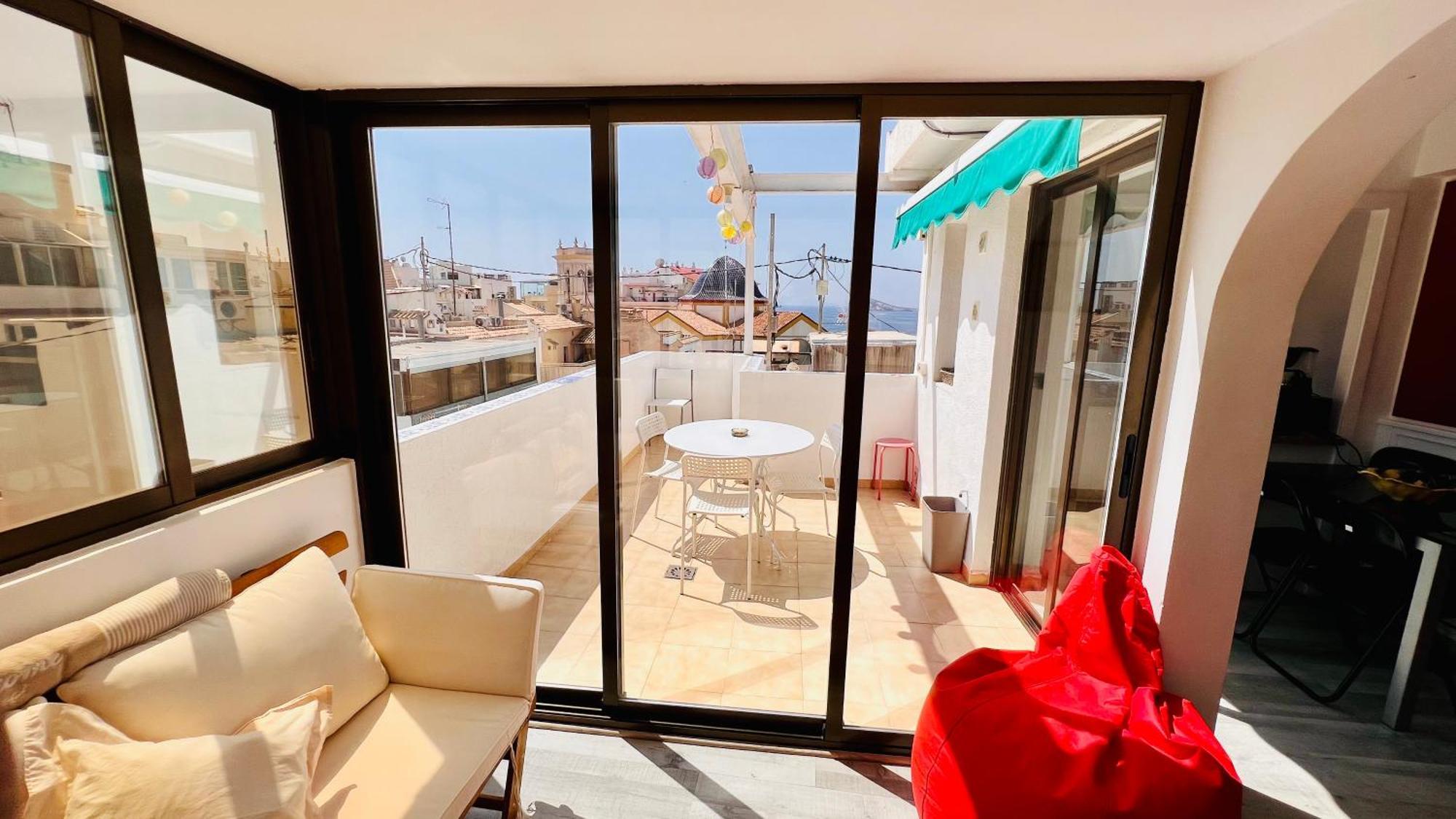 Ferienwohnung Atico Con Vistas En El Casco Antiguo De Benidorm Exterior foto